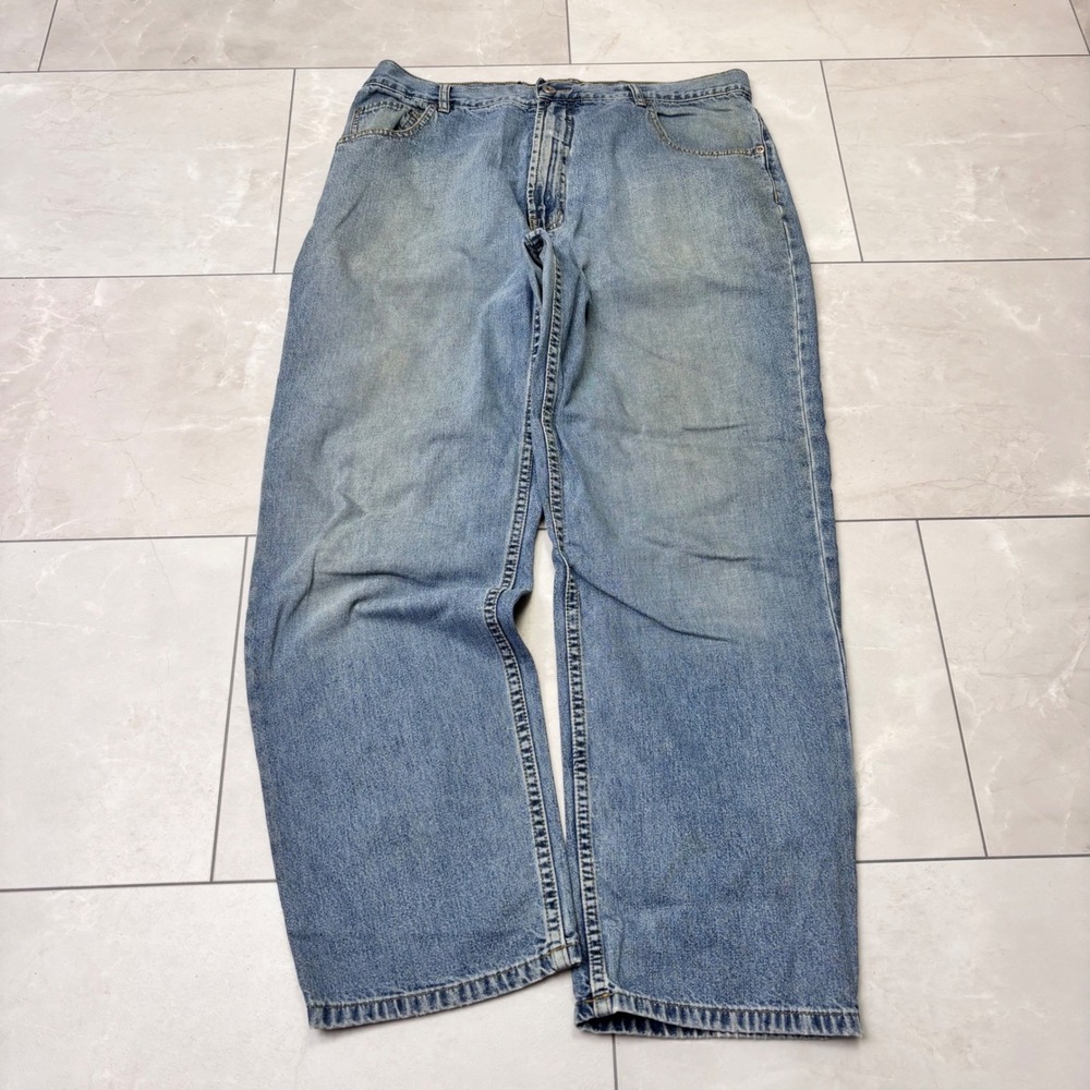Nautica Relaxed Fit Light Wash Jeans 34x30 Baggy Y2K Skater Denim Mens